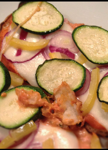 Vegetarian Ciabatta Pizzas